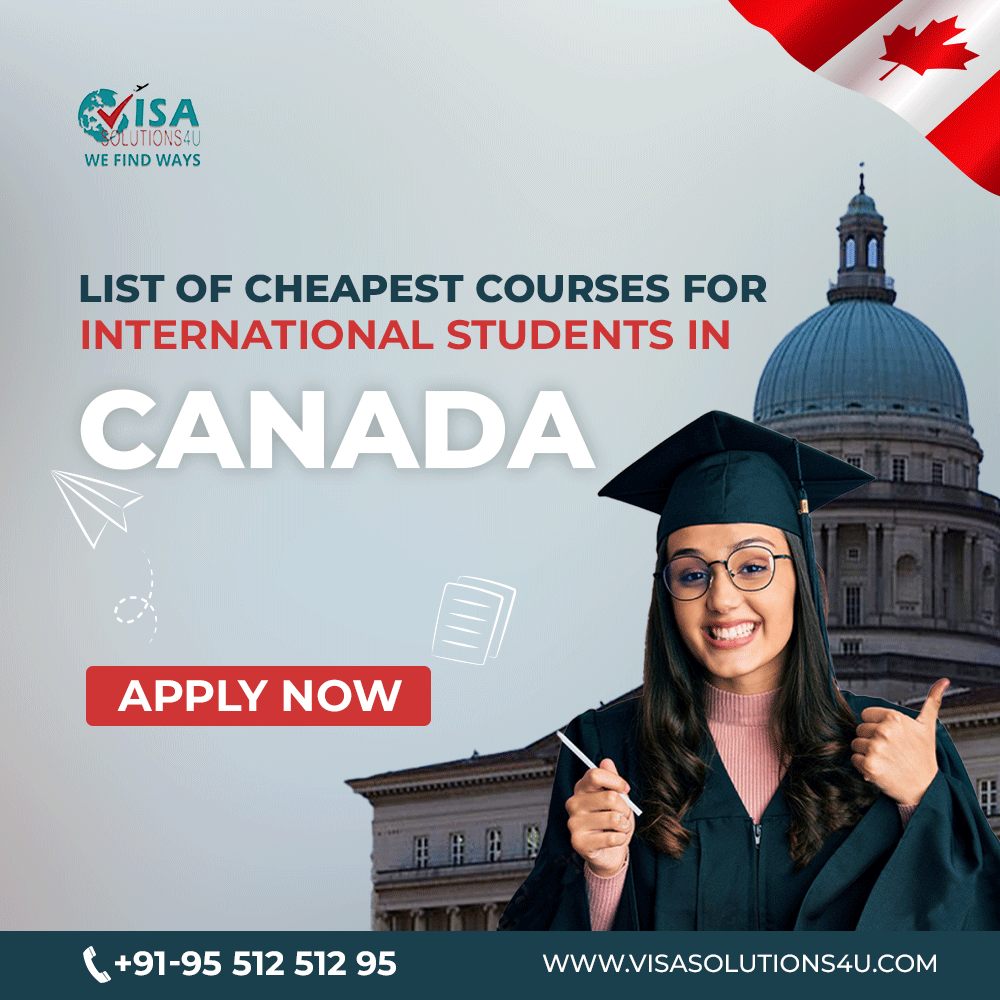 List of Cheapest Courses for International Students in Canada