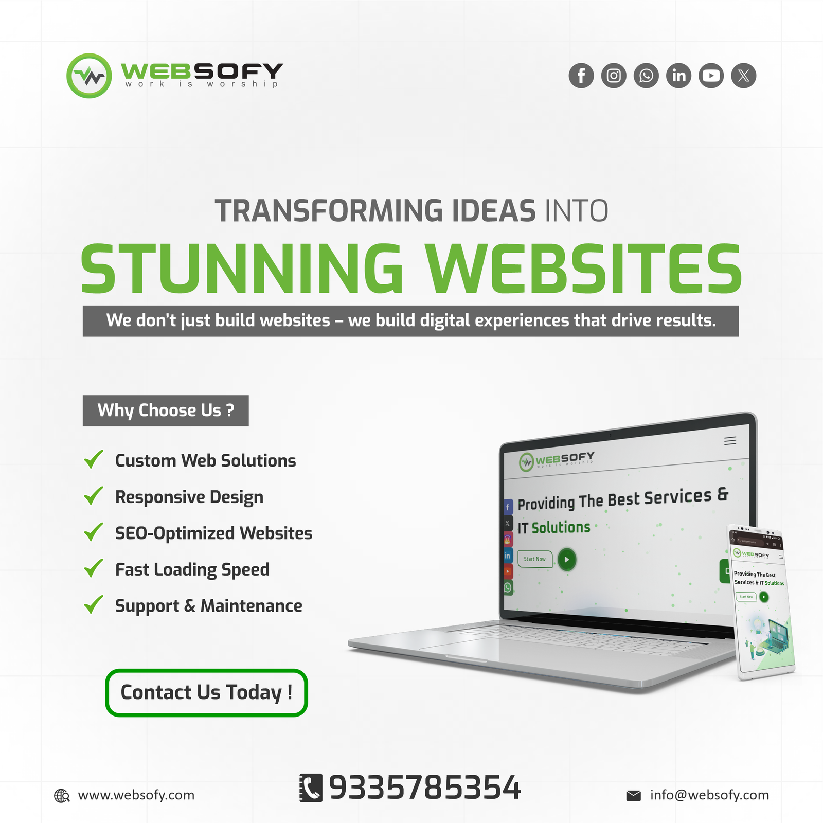 Web Development Company in Lucknow | Websofy Software