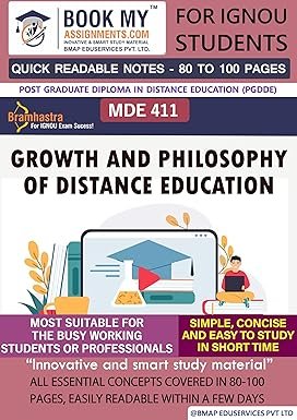 Ignou MDE 411 Help Book