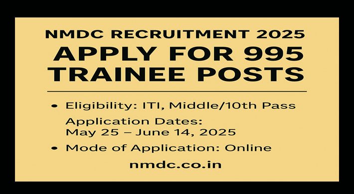 NMDC Recruitment 2025