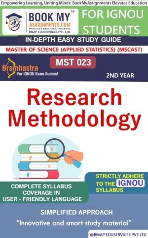 BUY IGNOU Book MST 023 Research Methodology Study Guide