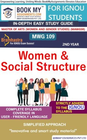 BUY IGNOU Book MWG 109 Women & Social Structure English Medium