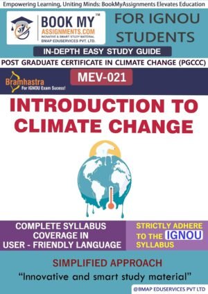 BUY IGNOU MEV 021 Introduction to climate change Study Guide Book English Medium