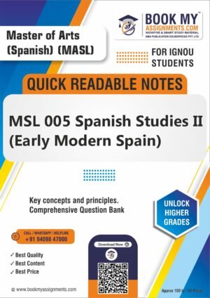 BUY IGNOU MSL 005 Study Guide Help Book