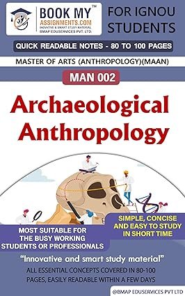 BUY IGNOU Study Material English Medium IGNOU MAN 002 Archaeological Anthropology