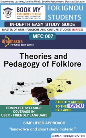BUY Online IGNOU Guess Paper MFC 007 Theories and Pedagogy of Folklore English Medium