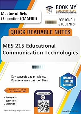 Best IGNOU Quick Notes for Exam MES 215 Educational Communication Technologies English Medium