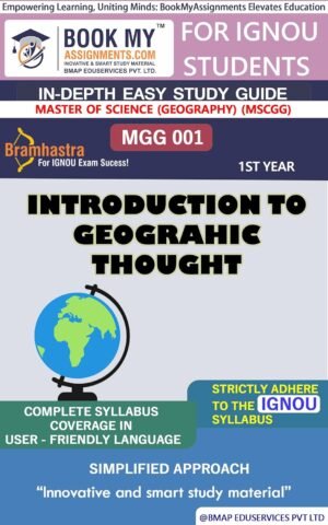 Best IGNOU Study Material MGG 001 Introduction to Geograhic Thought English Medium