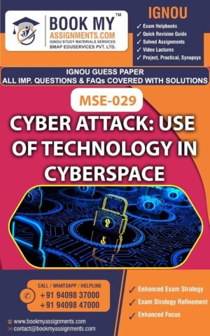 IGNOU Best Study Material English Medium MSE 029 Cyber Attack: use of Technology in Cyberspace
