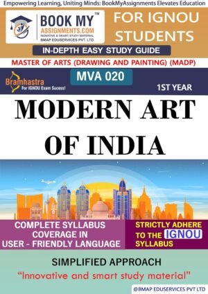 IGNOU Best Study Material for MVA 020 Modern Art of India English Medium