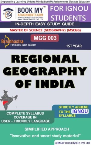 IGNOU Book English Medium MGG 003 Regional Geography of India Study Material
