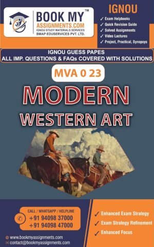 IGNOU Guess Paper English Medium MVA 023 Modern Western Art