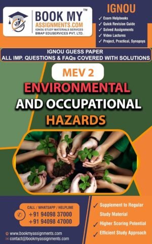 IGNOU Guess Paper MEV 002 Environmental and Occupational Hazards Study Guide