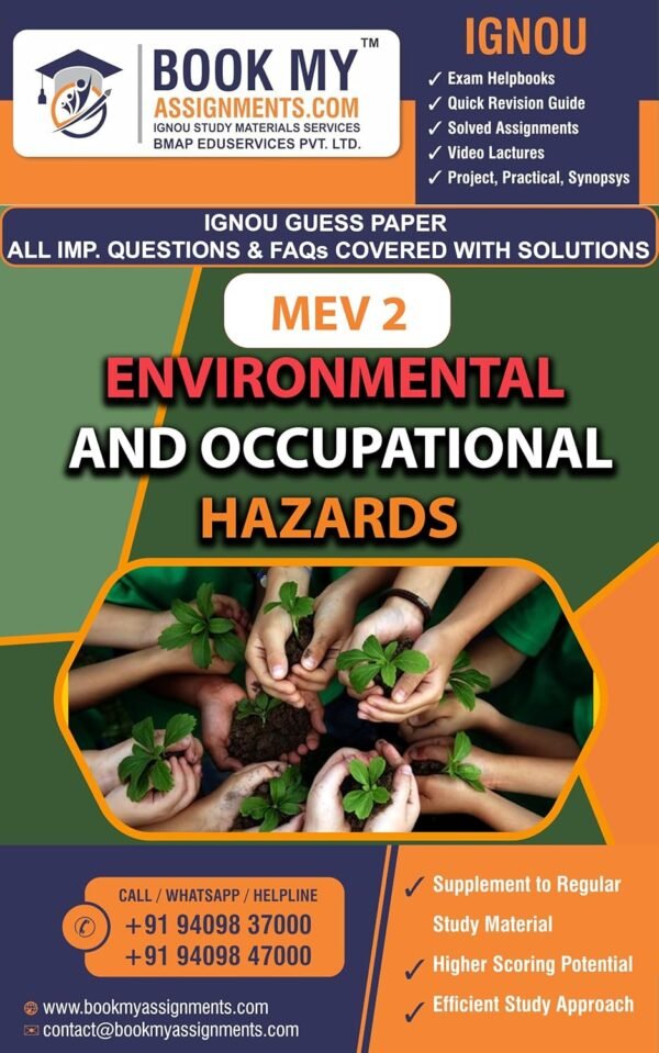 IGNOU Guess Paper MEV 002 Environmental and Occupational Hazards Study Guide