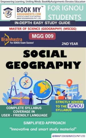 IGNOU Guide Book English Medium MGG 009 Social Geography
