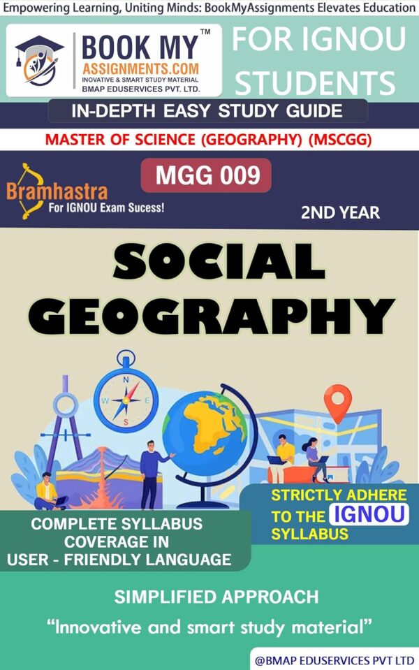 IGNOU Guide Book English Medium MGG 009 Social Geography