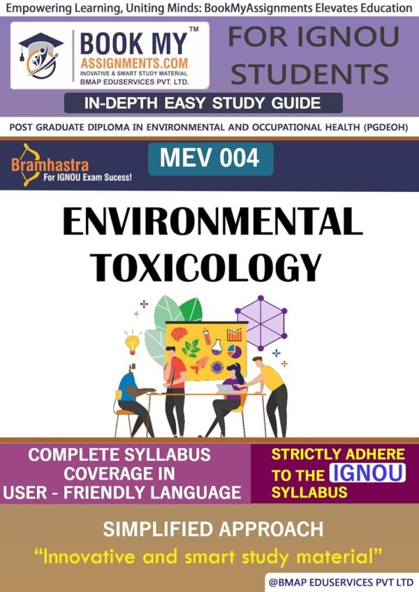 IGNOU Guide Book MEV 004 Environmental Toxicology