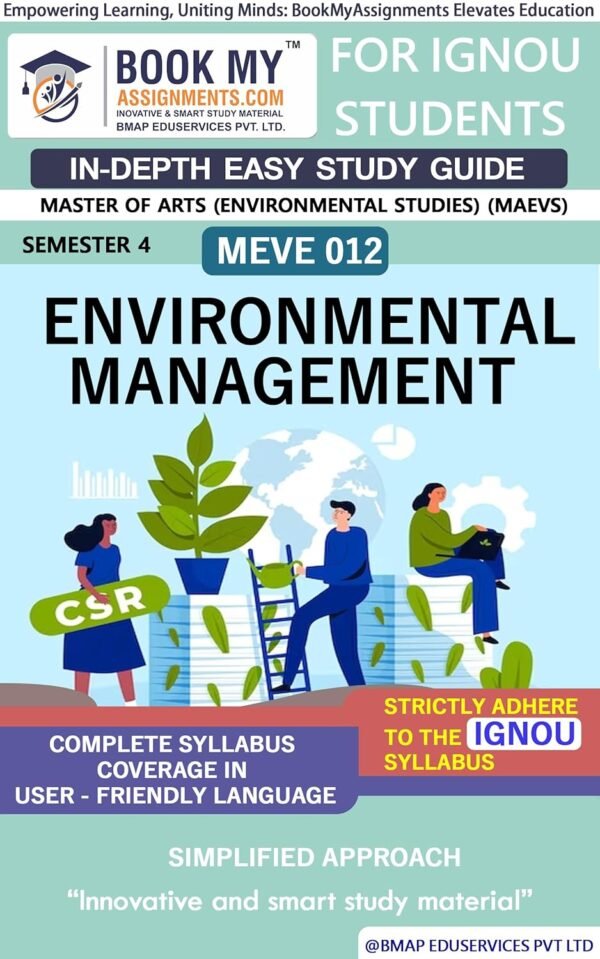 IGNOU Guide Book MEVE 012 Environmental Management English Medium