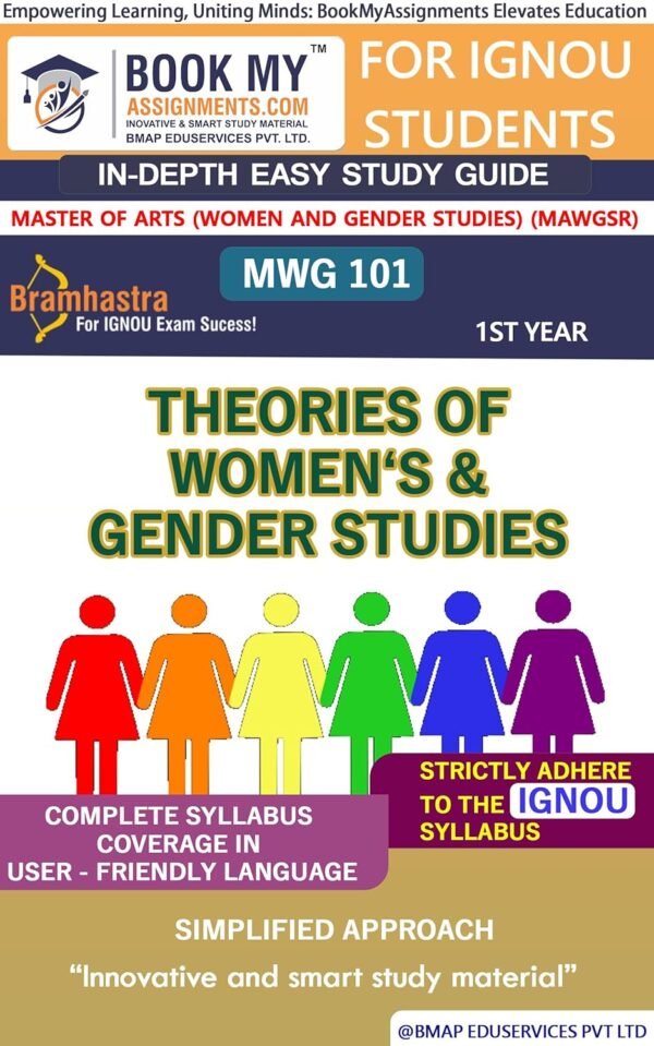 IGNOU Latest Exam Preparation Guide Book MWG 101 Theories of Women‘s & Gender Studies