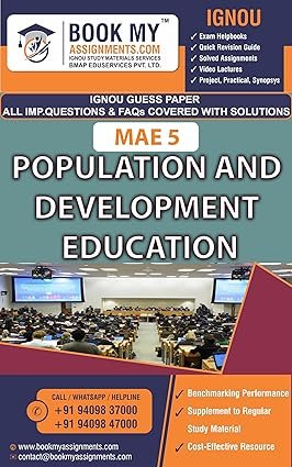 IGNOU MAE 5 Population and Development Education Exam Preparation Guess Paper