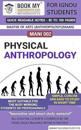 IGNOU MANI 002 : Physical Anthropology Quick Readable Note English Medium
