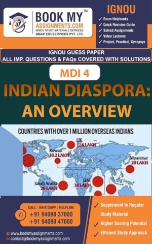 IGNOU MDI 004 Indian Diaspora: An Overview Exam Preparation Book Guide Book