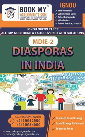IGNOU MDIE 002 Diasporas in India Study Guide Book English Medium