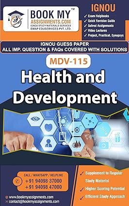 IGNOU MDV 115 Health and Development Study Guide Book English Medium