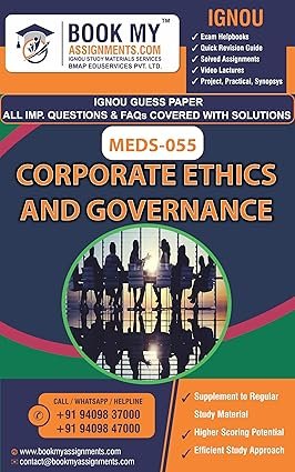 IGNOU MEDS 055 Corporate Ethics and Governance Study Guide