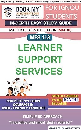 IGNOU MES 113 Learner Support Services Study Material English Medium