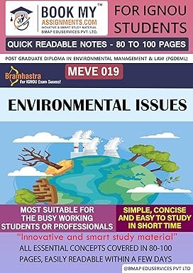 IGNOU MEVE 019 Environmental Issues Exam Preparation Book English Medium