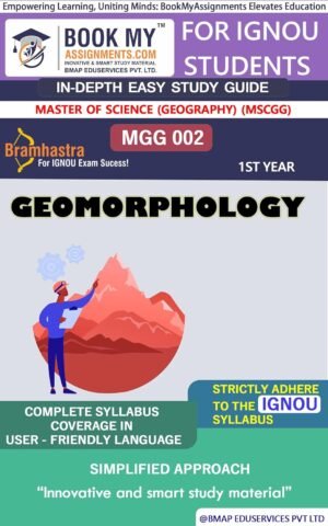 IGNOU MGG 002 Geomorphology Study Material Guide Book English Medium