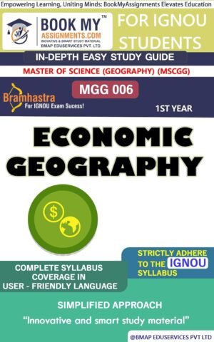IGNOU MGG 006 Economic Geography Study Guide Book English Medium