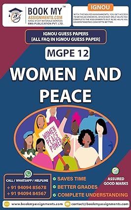 IGNOU MGPE 12 Women and Peace Exam Preparation Book English Medium