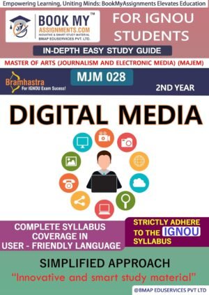 IGNOU MJM 028 Digital Media Study Guide Book English Medium