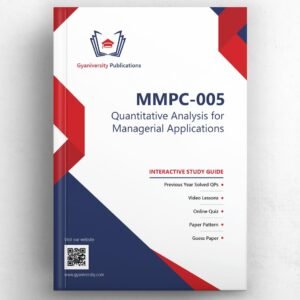 IGNOU MMPC 005 Quantitative Analysis for Managerial Applications English Medium Guide Book