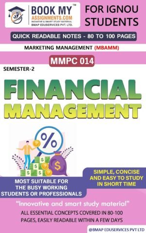 IGNOU MMPC 014 Financial Management Study Material English Medium Guide Book