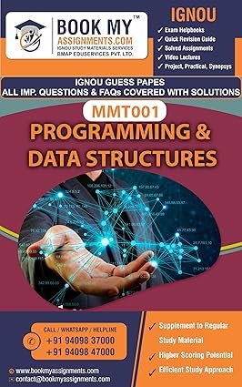 IGNOU MMT 001 Programming & Data Structures Study Material English Medium Guide Book