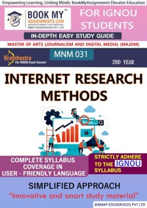 IGNOU MNM 031 Internet Research Methods Study Guide Help Book English Medium