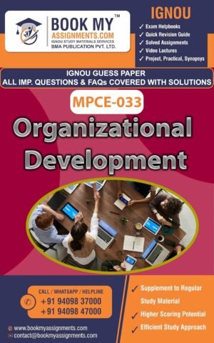 IGNOU MPCE 033 Organizational Development Study Material