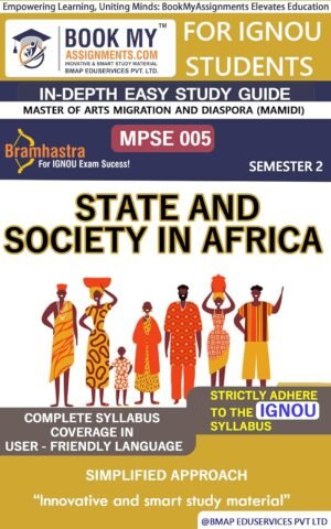 IGNOU MPSE 005 State and Society in Africa Study Material Guide Book English Medium
