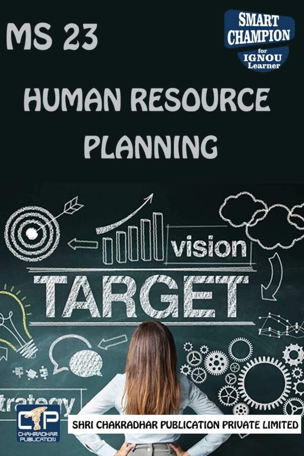 IGNOU MS 23 Help Book Human Resource Planning Study Material Guide Book