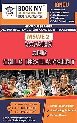 IGNOU MSWE 002 Women and Child Development Study Material English Medium