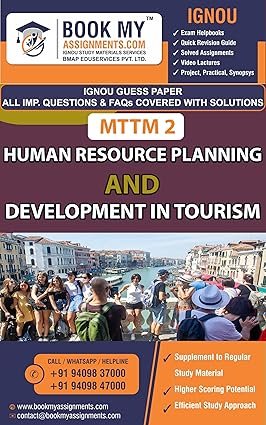 IGNOU MTTM 2 Human Resource Planning and Development in Tourism Exam Preparation Book