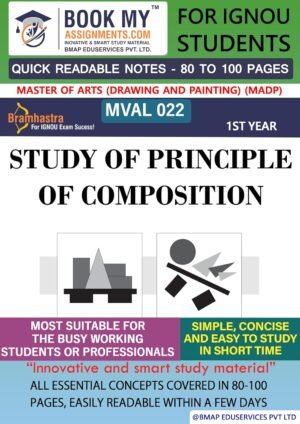 IGNOU MVAL 022 Study of Principle of Composition Study Guide Book English Medium
