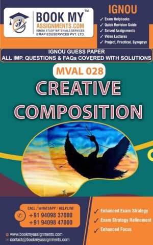 IGNOU MVAL 028 Creative Composition Guess Paper English Medium
