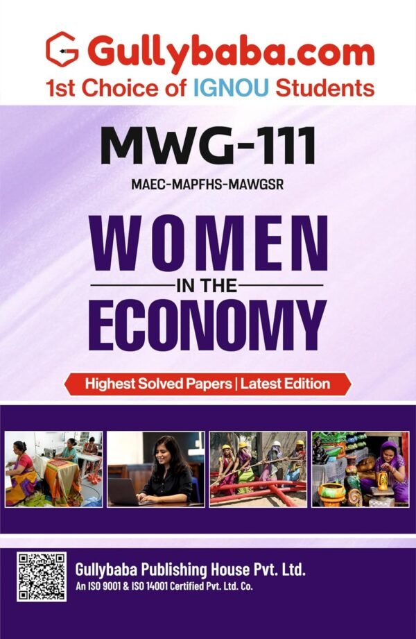 IGNOU MWG-111 Women in Economy Latest Help Guide Book English Medium