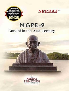 IGNOU NEERAJ Book MGPE-9 Gandhi in the 21st Century in English Medium