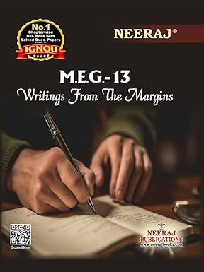 IGNOU NEERAJ MEG-13 Writings From The Margins- English Medium
