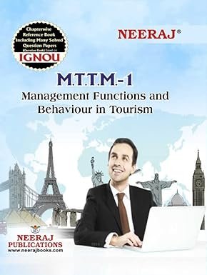IGNOU NEERAJ MTTM 1 Management Functions And Behaviour In Tourism English Medium